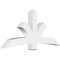 Ekena Millwork Davenport Architectural Grade PVC Gable Bracket, 72"W x 33"H x 6"D x 6"F, 11/12 Pitch GBP072X33X0606DAV00 - alternate 1
